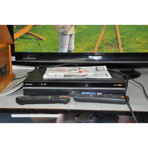 1106 - A PANASONIC VIERRA TX42P 42'' FSTV with remote, a Sony RDR-HXD790 DVD player with remote (both PAT p... 