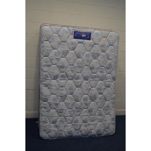 1222 - A SILENTNIGHT 4'6'' DIVAN BED AND MATTRESS