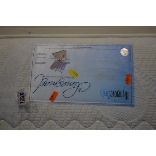 1228 - A HIGHGROVE BED DIVAN BED AND POCKET SPRUNG MATTRESS