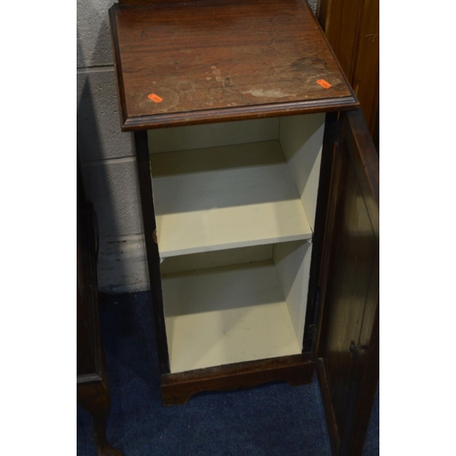 1237 - AN  EDWARDIAN WALNUT CHEST OF FOUR LONG DRAWERS, on cabriole legs, width 100cm x depth 48cm x height... 