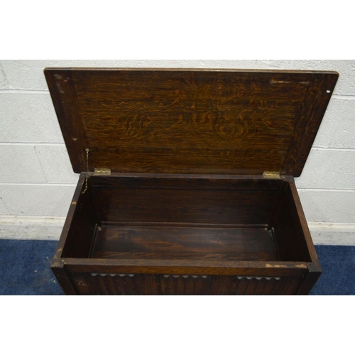 1349 - A MID 20TH CENTURY FYNE LADY OAK BLANKET CHEST, width 92cm x depth 46cm x height 51cm