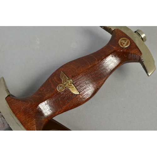 225 - A GERMAN FULL 'ERNST ROHM' S A DAGGER, which has received the 'lazy grind' treatment in that the nam... 