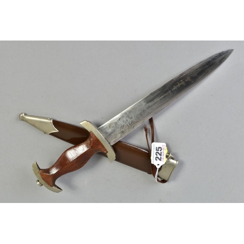 225 - A GERMAN FULL 'ERNST ROHM' S A DAGGER, which has received the 'lazy grind' treatment in that the nam... 