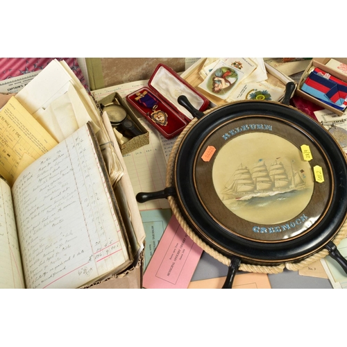 228 - A FAMILY GROUP OF THREE GROUPS OF MEDALS, as follows, (a) WWI British War & Victory Medals, both box... 