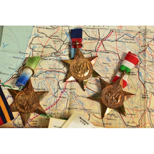 228 - A FAMILY GROUP OF THREE GROUPS OF MEDALS, as follows, (a) WWI British War & Victory Medals, both box... 