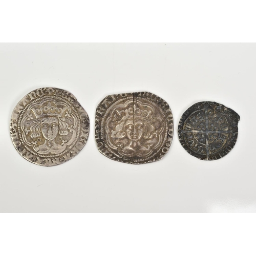 241 - GROUP OF HAMMERED GROATS AND HALF GROAT, Annulet Issue Calais, Rosette-Mascle Issue Calais 1430-31, ... 