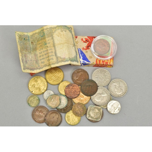 247 - A PARCEL OF COINS to include a Sarawak ultra rare 1941 one cent coin, a recorded three million coins... 