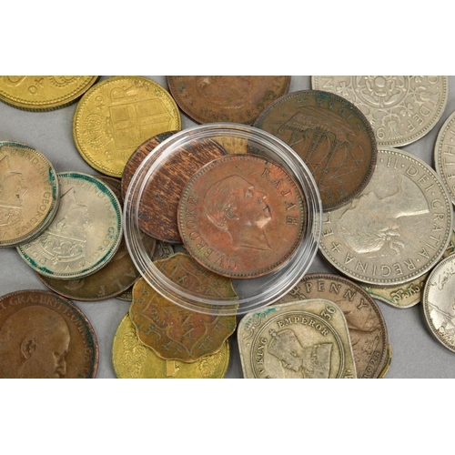 247 - A PARCEL OF COINS to include a Sarawak ultra rare 1941 one cent coin, a recorded three million coins... 