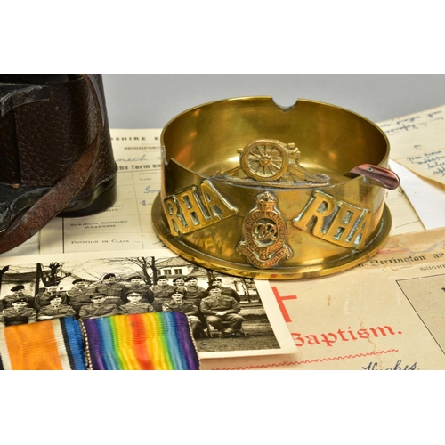 250 - MEDALS AND ARCHIVE EMPHEMERA COVERING WWI/WWI to include, British War and Victory Medal named to 440... 