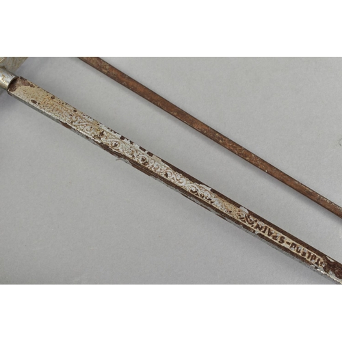 275 - BRITISH 1899 GYMNASIA MODEL PRACTICE SWORD, purchased directly from Aldershot Military school Museum... 