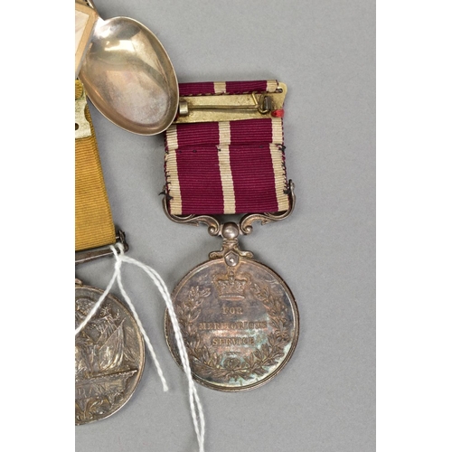 282 - A SIGNIFICANT AND UNIQUE GROUP OF SIX MEDALS, to a soldier who served in the 2st Battalion, North St... 