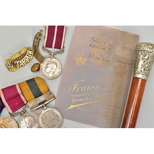 282 - A SIGNIFICANT AND UNIQUE GROUP OF SIX MEDALS, to a soldier who served in the 2st Battalion, North St... 