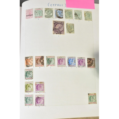 284 - STAMP COLLECTION IN EIGHT ALBUMS AND IN ENVELOPES, within a tin, slightly disorganised with sometime... 