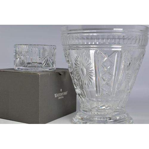 451 - A WATERFORD CRYSTAL MILLENNIUM CHAMPAGNE BUCKET, stamped to base height 27cm x diameter 24.5cm, toge... 