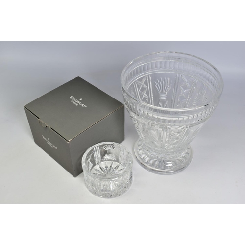 451 - A WATERFORD CRYSTAL MILLENNIUM CHAMPAGNE BUCKET, stamped to base height 27cm x diameter 24.5cm, toge... 