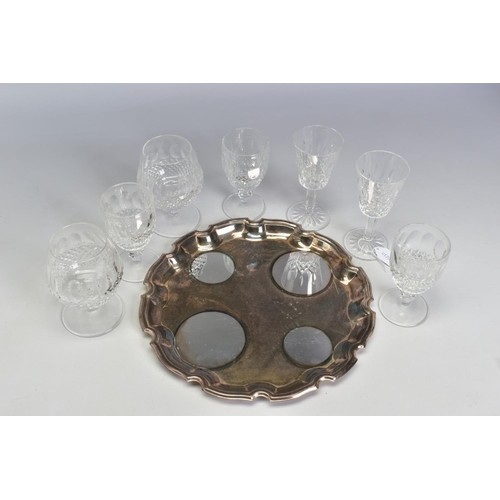 454 - WATERFORD CRYSTAL COLLEEN GLASSES, comprising a pair of brandy glasses and three wines, together wit... 