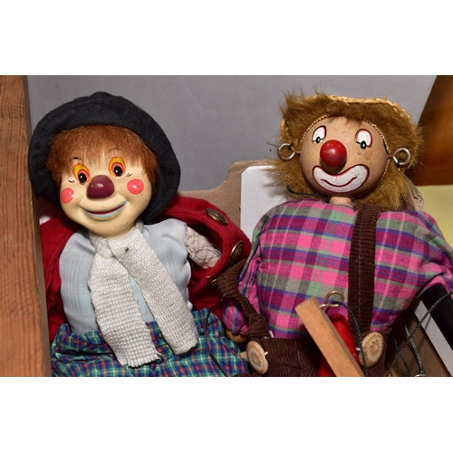 521 - A PELHAM BIG EARS PUPPET IN DISTRESSED CONDITION, missing arms, clothing tattered, together with two... 