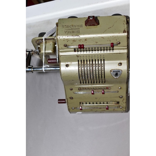 540 - A BRUNSVIGA ADDING MACHINE, used condition but appears largely complete