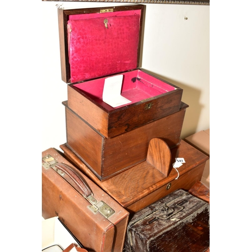 541 - A MAHOGANY SARCOPHAGUS SHAPED TEA CADDY, WITH VACANT CARTOUCHE TO THE LID, height 15cm x width 18cm,... 