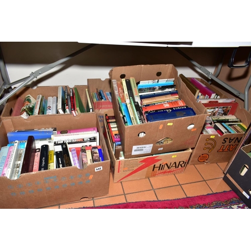 542 - SEVEN BOXES OF BOOKS, subject include history, biographies, autobiographies, military history, topog... 