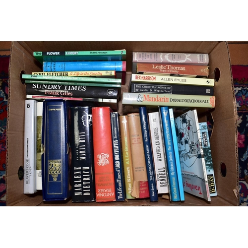 542 - SEVEN BOXES OF BOOKS, subject include history, biographies, autobiographies, military history, topog... 