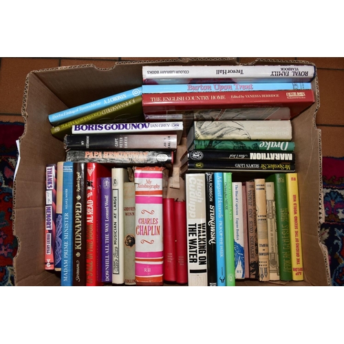 542 - SEVEN BOXES OF BOOKS, subject include history, biographies, autobiographies, military history, topog... 