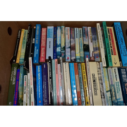 542 - SEVEN BOXES OF BOOKS, subject include history, biographies, autobiographies, military history, topog... 