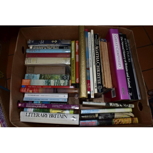 542 - SEVEN BOXES OF BOOKS, subject include history, biographies, autobiographies, military history, topog... 