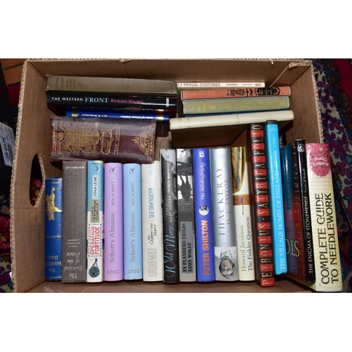 548 - FIVE BOXES OF BOOKS to include Folio Society examples, subjects include British History, Autobiograp... 