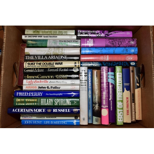 561 - SIX BOXES OF BOOKS, subjects include Biographies, cold war history, Methodism, Military History, 20t... 