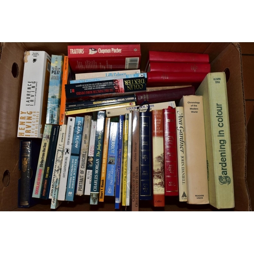 561 - SIX BOXES OF BOOKS, subjects include Biographies, cold war history, Methodism, Military History, 20t... 