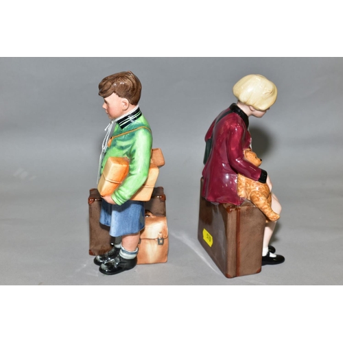 570 - TWO ROYAL DOULTON LIMITED EDITION FIGURES 'The Boy Evacuee' HN3202, No.179/9500 and 'The Girl Evacue... 