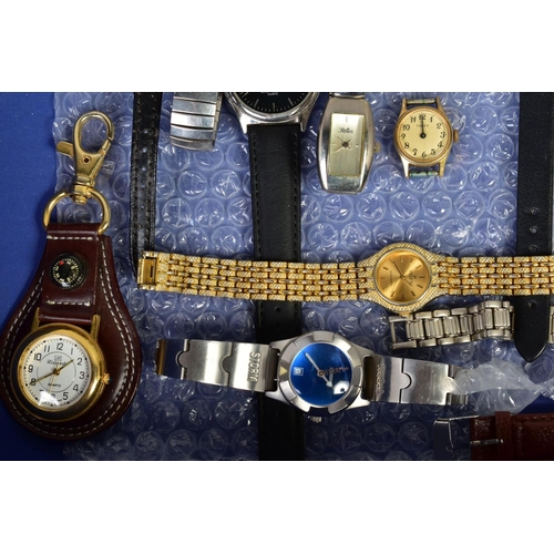 90 - A SELECTION OF LADY'S AND GENTLEMEN'S WRISTWATCHES, to include nineteen wristwatches such as a lady'... 