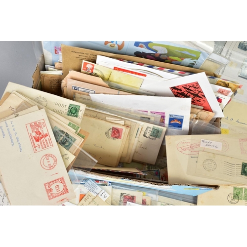 292 - BOX OF MAINLY 20TH CENTURY GREAT BRITAIN POSTAL HISTORY, largely circulated with postmarks, note gua... 