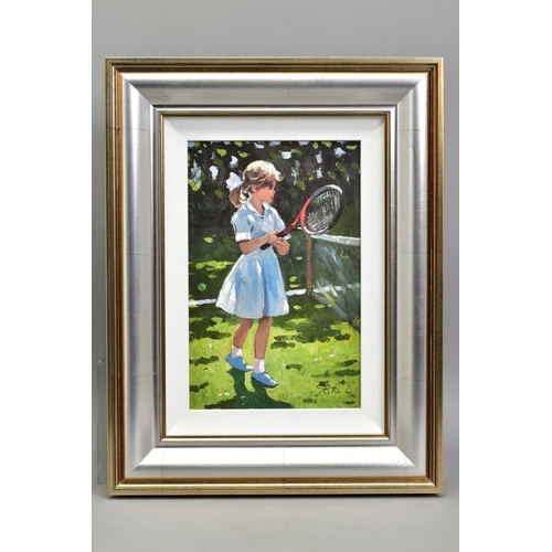 304 - SHERREE VALENTINE DAINES (BRITISH 1959) 'PLAYFUL TIMES 1' A limited edition print of a young girl pl... 