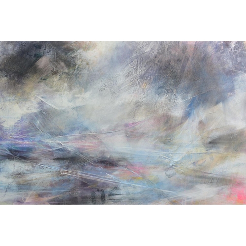 318 - FREYA HORSLEY (BRITISH 1979) 'NEVER BEYOND' an abstract landscape, signed, titled and dated 2016 ver... 