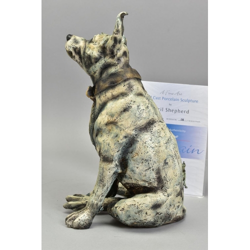 329 - APRIL SHEPHERD (BRITISH CONTEMPORARY) 'EVER HOPEFUL', An artist proof coldcast porcelain sculpture o... 