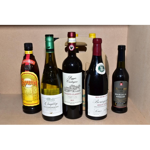 392 - A COLLECTION OF WINE AND SPIRIT, comprising one bottle of Moet and Chandon Brut Imperial Champagne, ... 