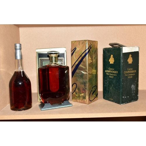 397 - FOUR BOTTLES OF COGNAC, comprising an older bottling of Louis Royner XO Cognac 1er Cru 40% vol. 70cl... 