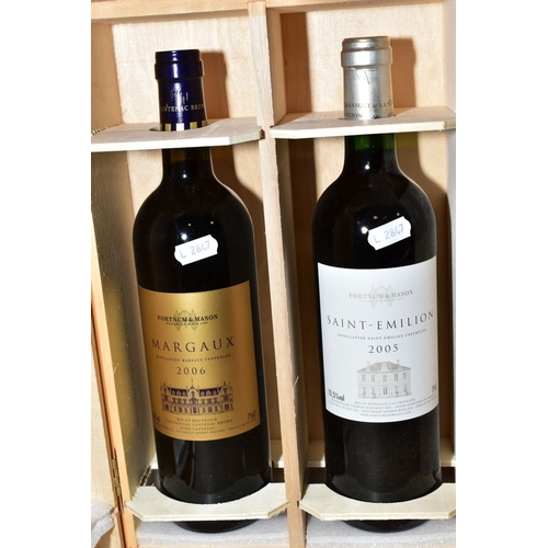 401 - WINE, two bottles of wine from Fortnum and Mason comprising one bottle of MARGAUX Par Chateau CANTEN... 