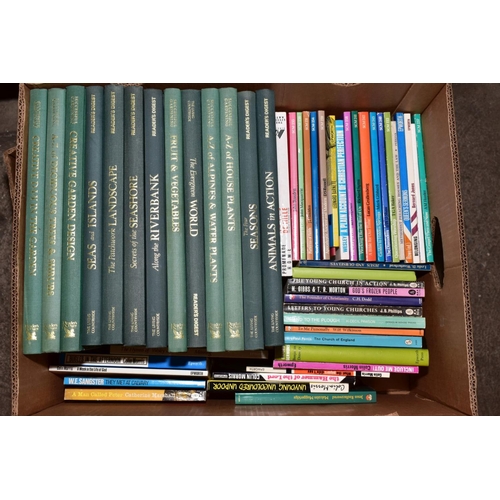 419 - SIX BOXES OF BOOKS, including a series of 'Successful Gardening' books, Readers Digest novels, Beaut... 