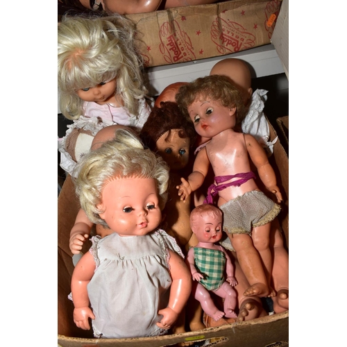 410 - A BOXED RODDY DOLL, length 62cm, together with another boxed doll and a box of approximately eleven ... 