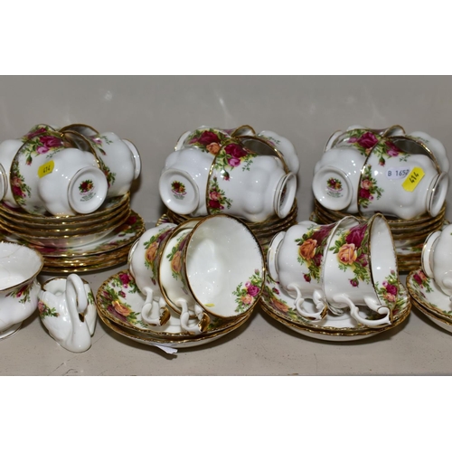 414 - A QUANTITY OF ROYAL ALBERT OLD COUNTRY ROSES TEA WARES, ETC, some seconds, comprising two bread and ... 