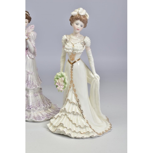 472 - FIVE LIMITED EDITION COALPORT FIGURES, comprising two from Femmes Fatales, 'Little Langtry' No.5342/... 