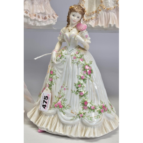 475 - FIVE ROYAL WORCESTER LIMITED EDITION FIGURES FROM THE VICTORIAN ERA, comprising 'Queen of Hearts' No... 