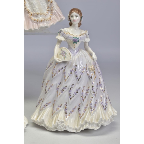 475 - FIVE ROYAL WORCESTER LIMITED EDITION FIGURES FROM THE VICTORIAN ERA, comprising 'Queen of Hearts' No... 