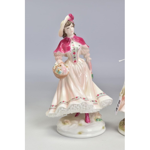 476 - FOUR ROYAL WORCESTER LIMITED EDITION FIGURES FROM FESTIVE COUNTRY DAYS COLLECTION, comprising 'The Q... 