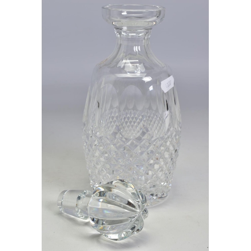 480 - A WATERFORD CRYSTAL COLLEEN SPIRIT DECANTER, stamped to side, height with stopper 26cm