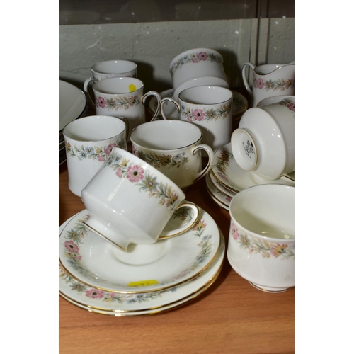 492 - ROYAL ALBERT 'LADY CARLYLE' TEAWARES, comprising teapot, milk jug, sugar bowl, five teacups, six sau... 