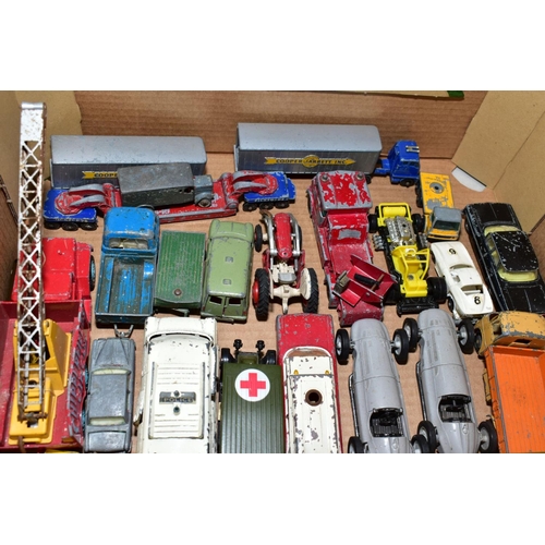 495 - A QUANTITY OF ASSORTED UNBOXED PLAYWORN DIECAST VEHICLES, to include Corgi toys, Chipperfields Circu... 